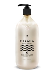 Крем-мыло жидкое увлажняющее "Milana жемчужное" 1000 мл в бутылке из переработанного пластика