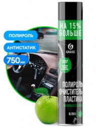 Полироль-очиститель пластика "Dashboard Cleaner" матовый блеск, яблоко (аэрозоль 750 мл)