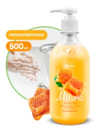 Крем-мыло жидкое увлажняющее "Milana молоко и мед" (флакон 500 мл)